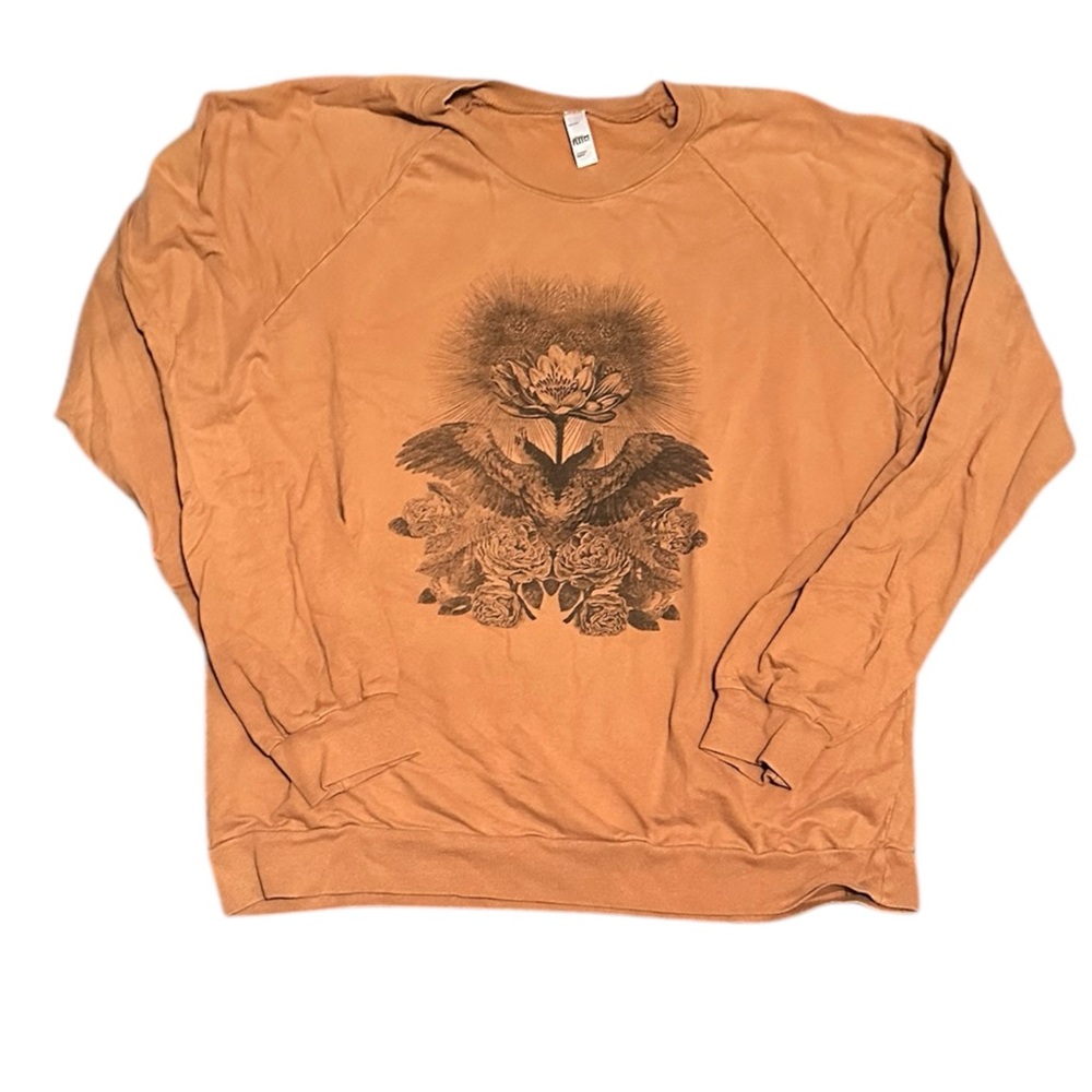 Vintage Style Graphic Sweatshirt with Floral Design